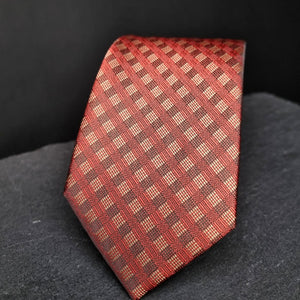 Cravată Ares - Roșu cu auriu