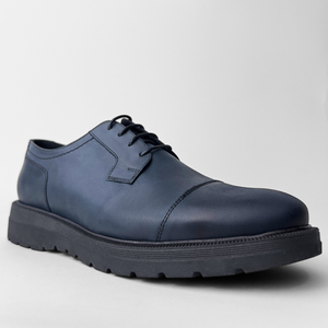 Pantofi bărbătești din piele - URBAN Army - Bleumarin Navy